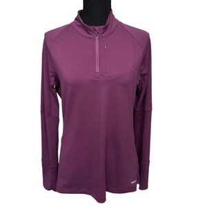 MERRELL Size Medium Roam Wild‎ Poppy 1/2 Zip Pullover Long Sleeve Tech Top Shirt
